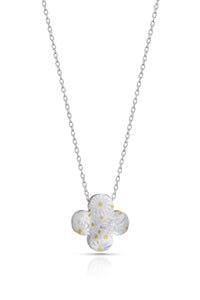 Reversible Honeybee Quatrefoil Pillow Pendant