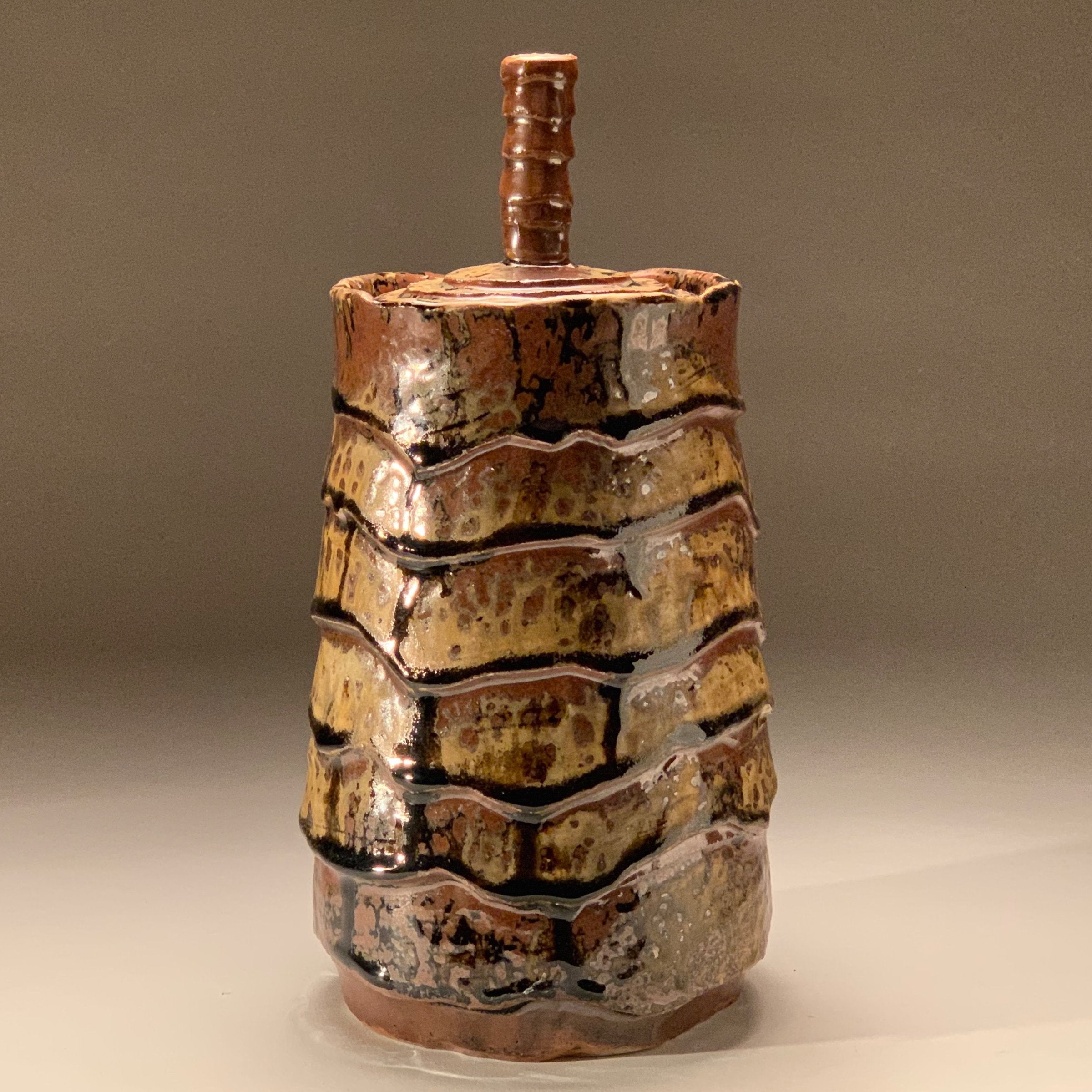 Carved Jar, Tenmoku and Ash