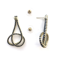 Knot Zipper Earrings