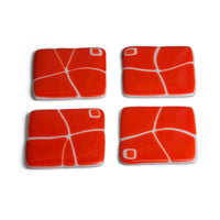 Orange on White