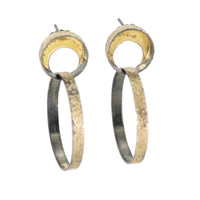 Double Hoop Dangle Earrings