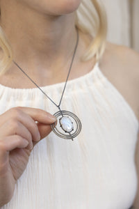 Moonstone Inner Compass Necklace