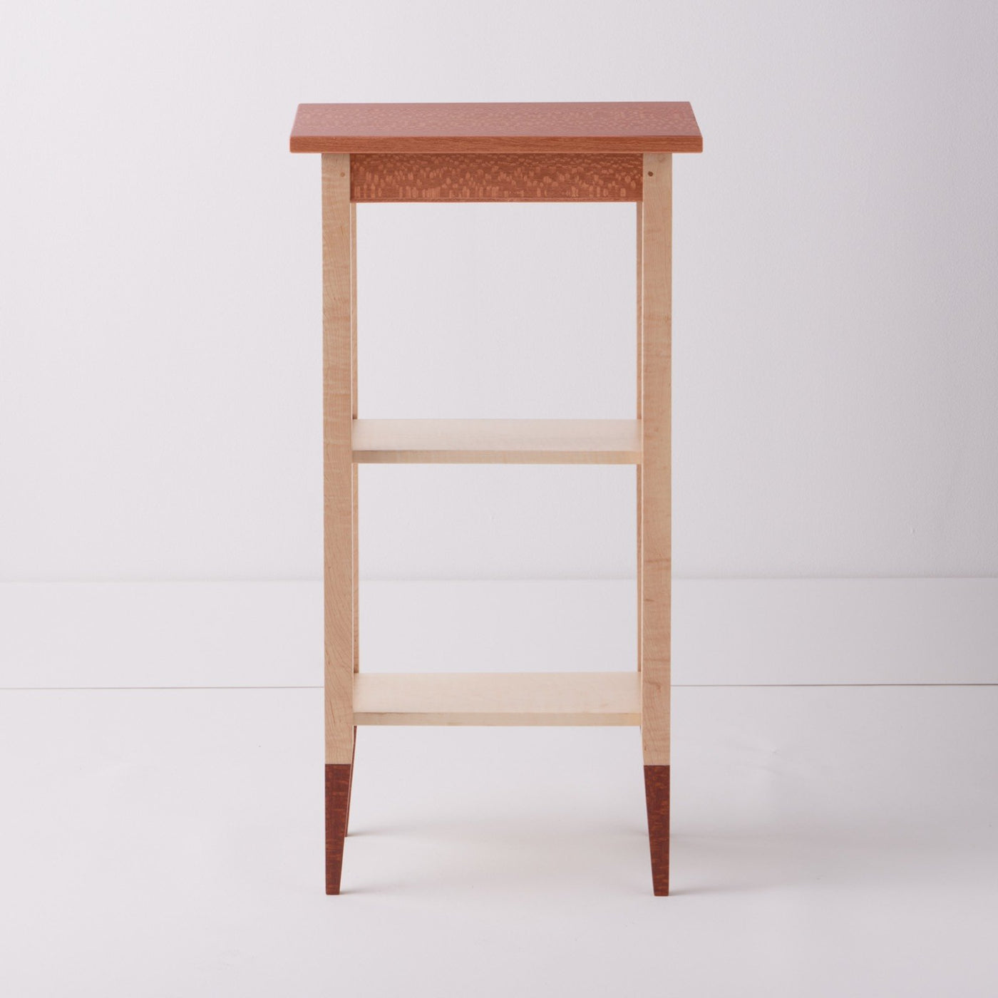Leopard Wood and Tiger Maple Hall Table