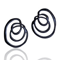 Round Scribble Studs