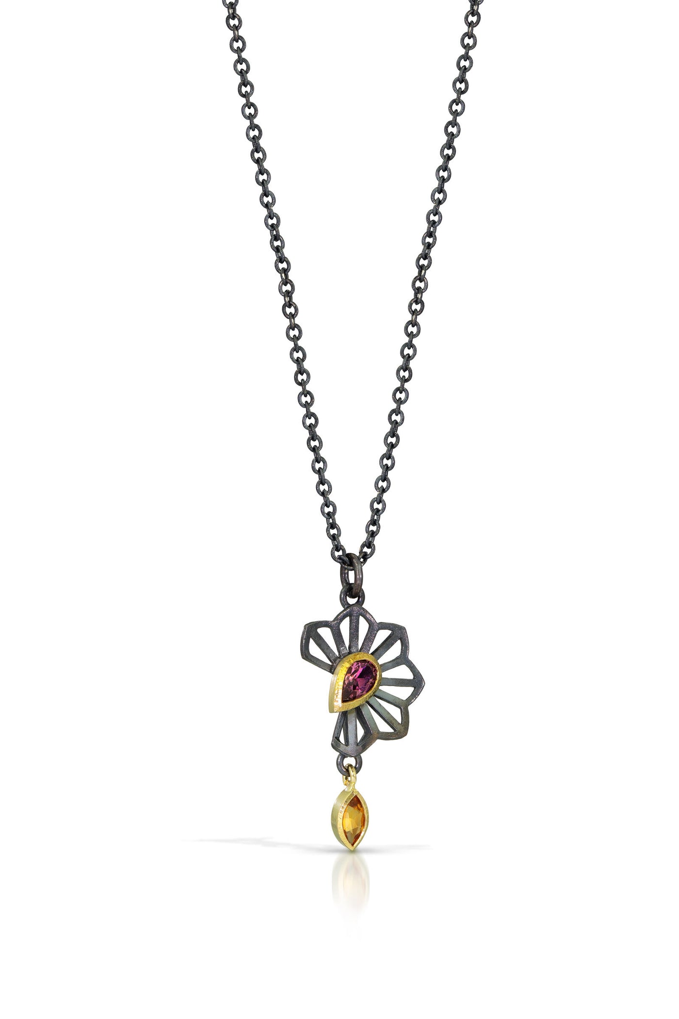 Petite Hyacinth Fold Origami Necklace