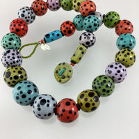 Vivid Dalmatian Bead Necklace III