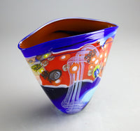Color Field Vessel in True Blue