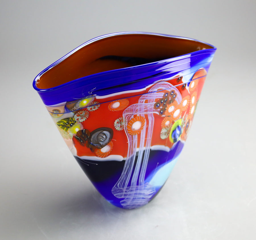 Color Field Vessel in True Blue