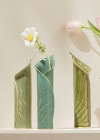 left to right: spearmint, jade, olive