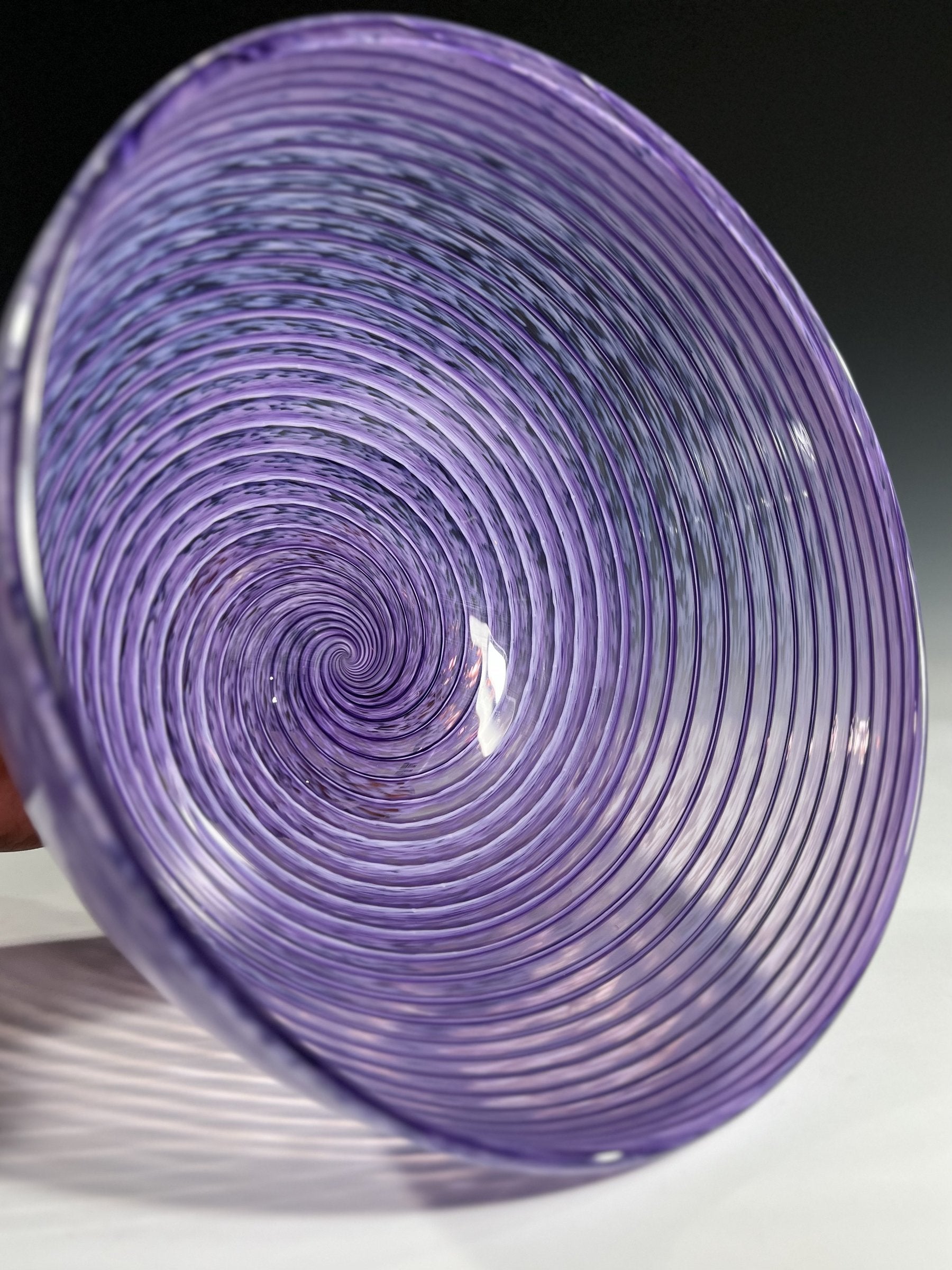 Purple Spiral Bowl