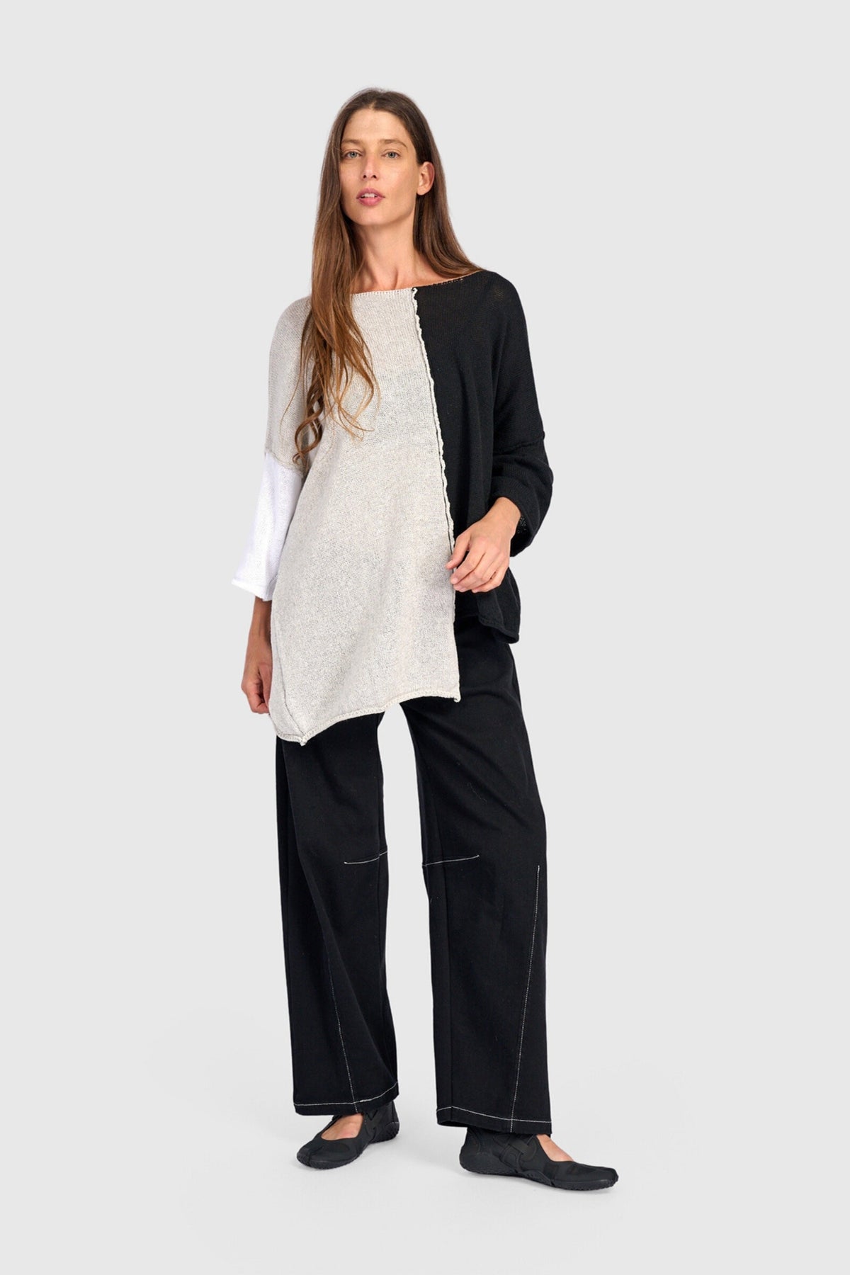 Loose Colorblock Sweater
