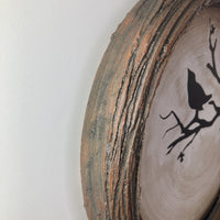 Nest Plate with Song Bird