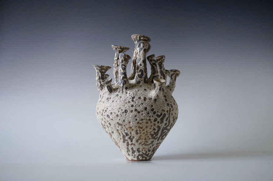 Tide Cluster Black Sea Porcelain Vessel