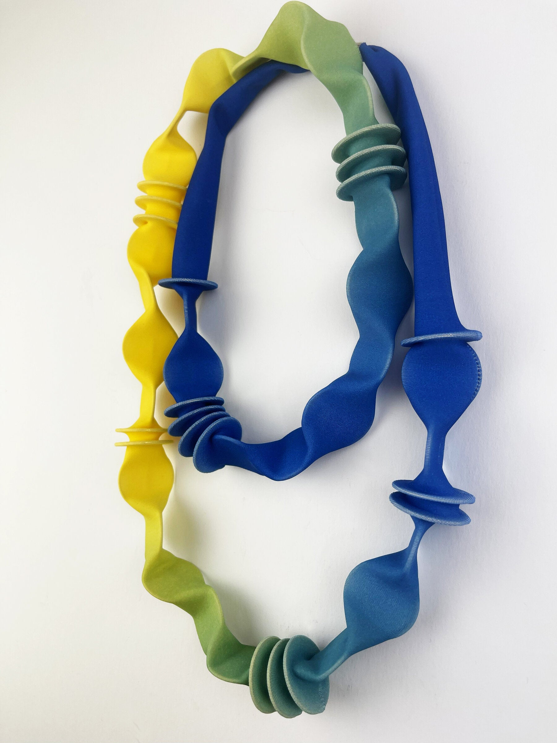 Multicolor Sculptured Necklace
