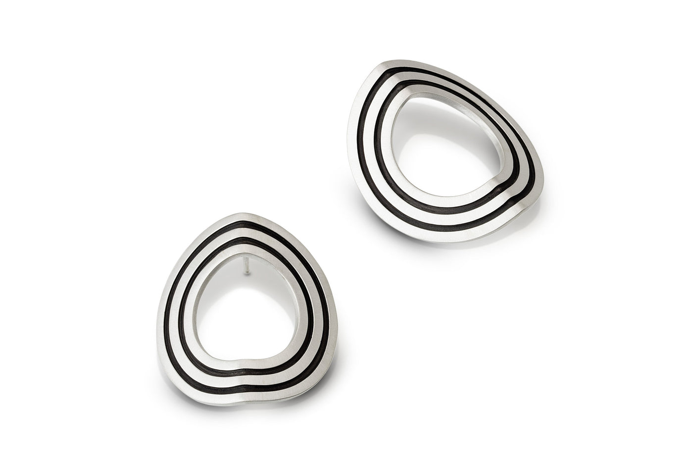 Folded Stripe Earrings