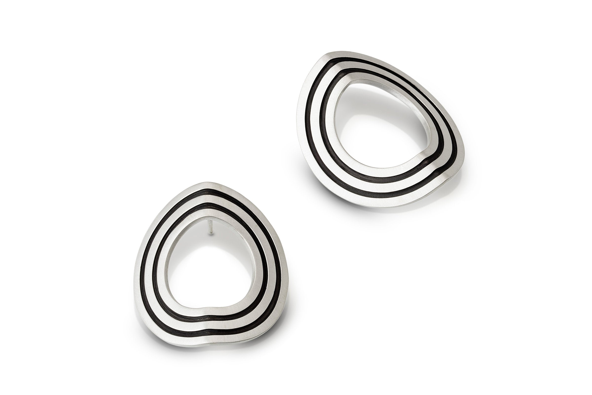 Folded Stripe Earrings
