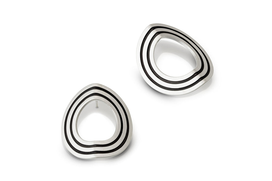 Folded Stripe Earrings