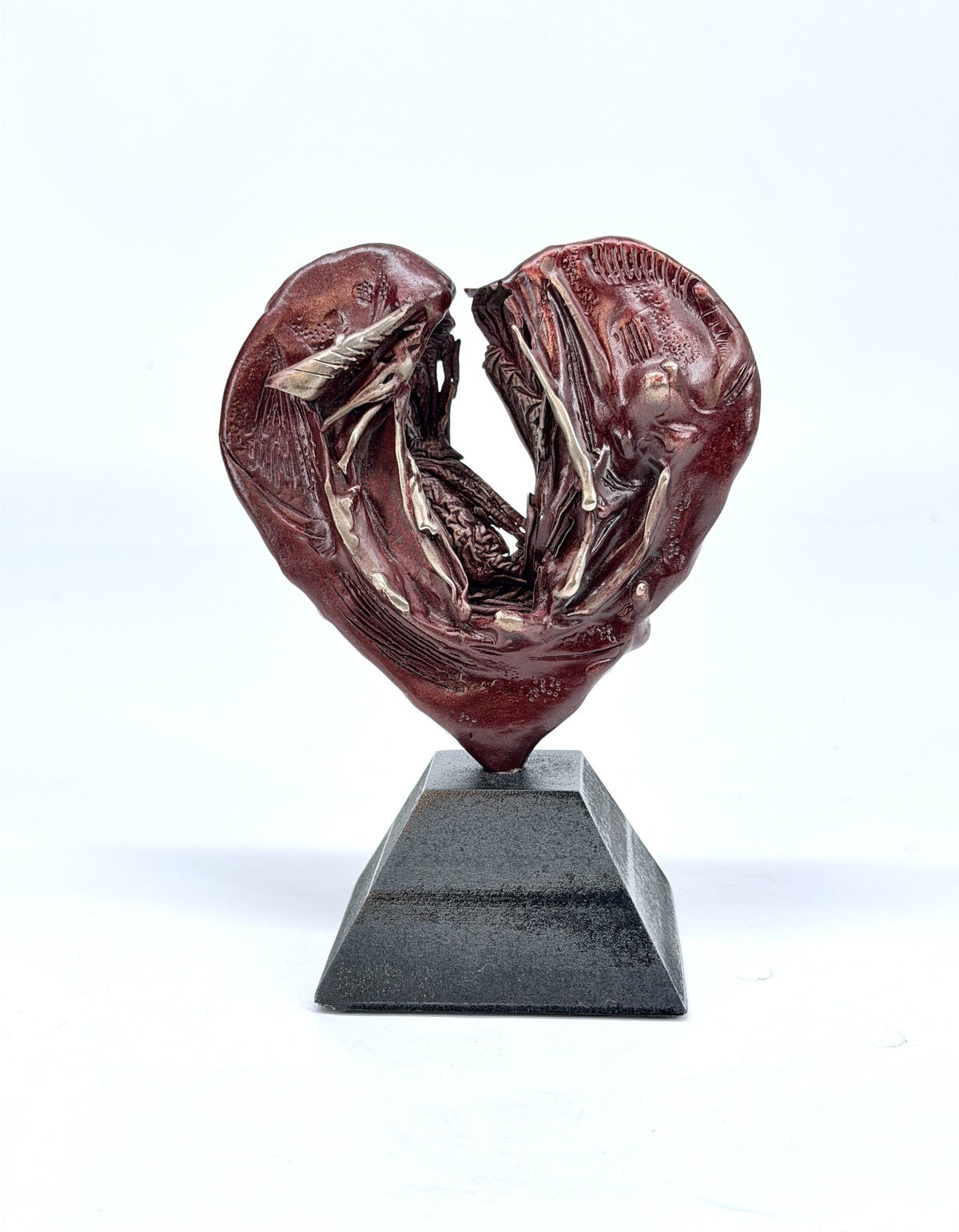 Small Heart on Black Base