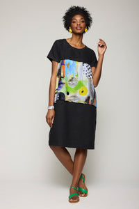 Mixed Media Tee Dress