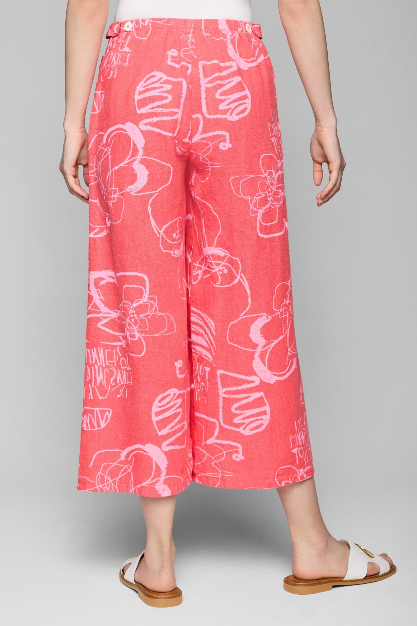 Flat Front Crop Pants