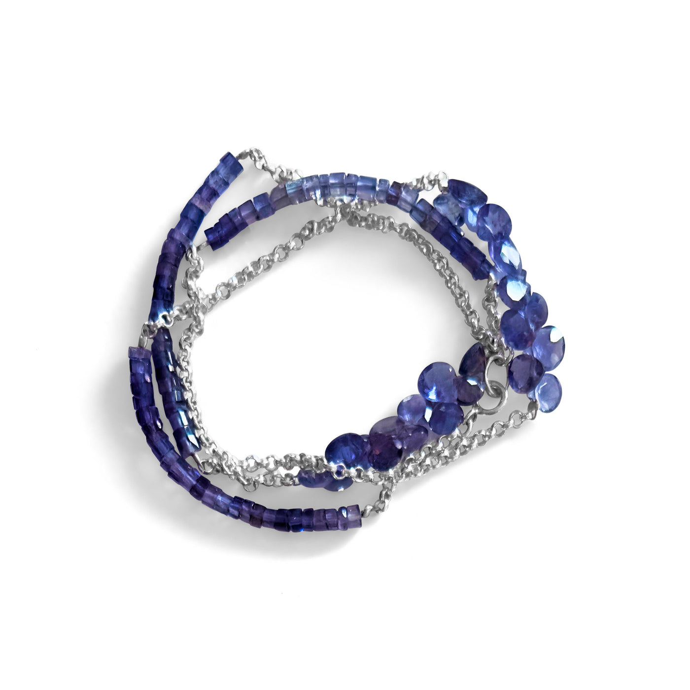 Iolite Convertible Wrap Bracelet