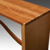 Dovetailed Cherry and Maple Bench