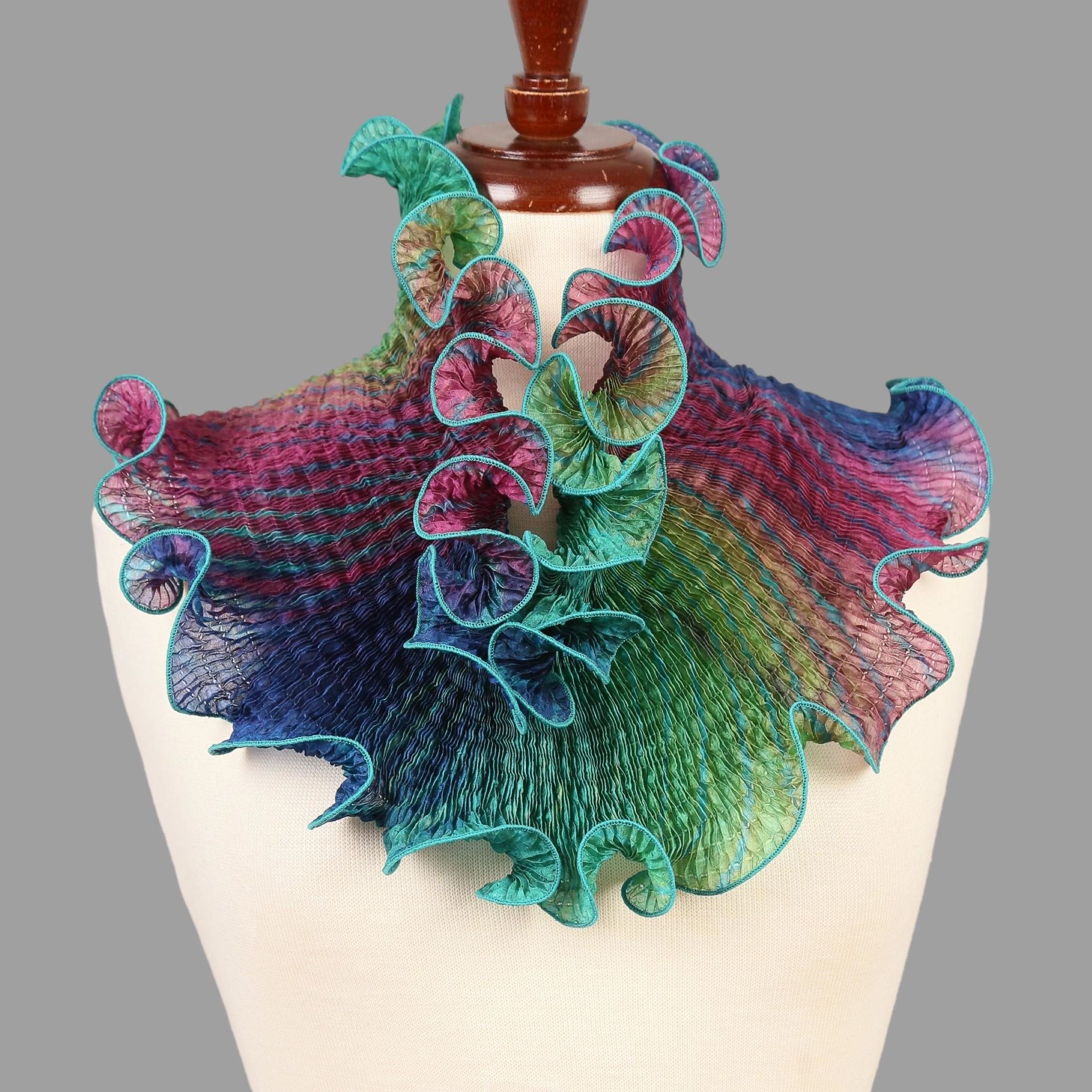 Infinity Scarf in Turquoise and Blues