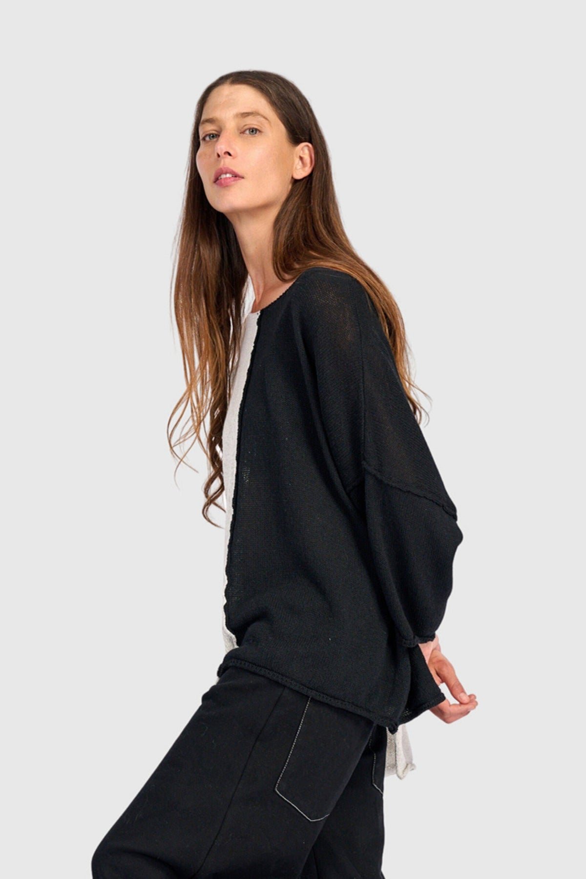 Loose Colorblock Sweater