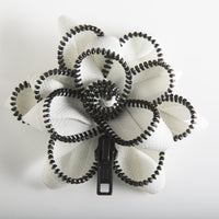White Zipper Pin