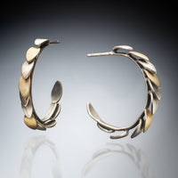 Leaf Hoop Earrings