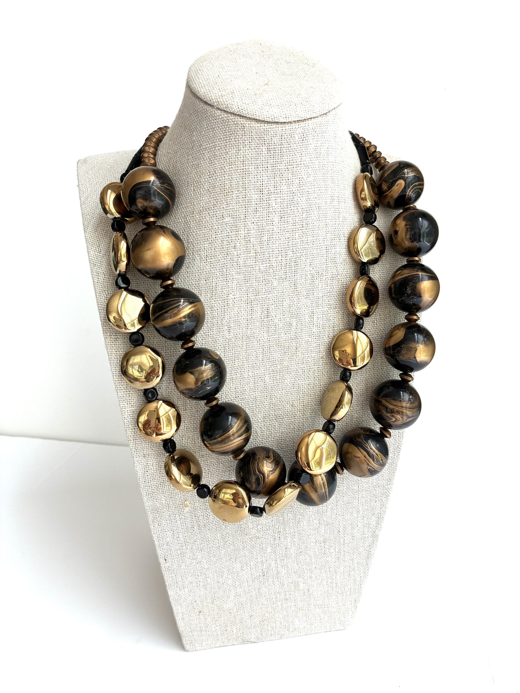 Black and Gold Necklace