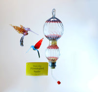 glass hummingbirds not included