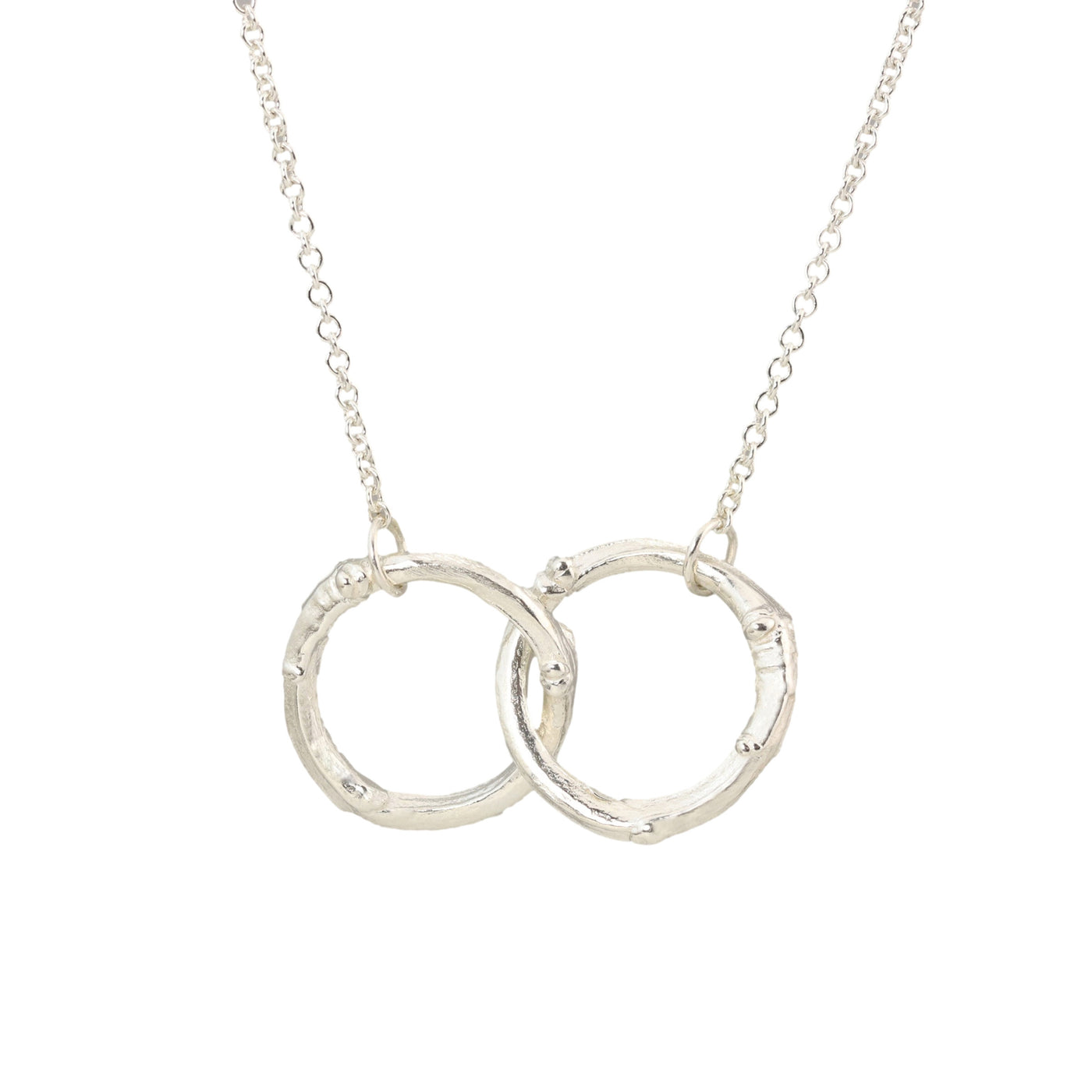 Double Twig Circle Necklace