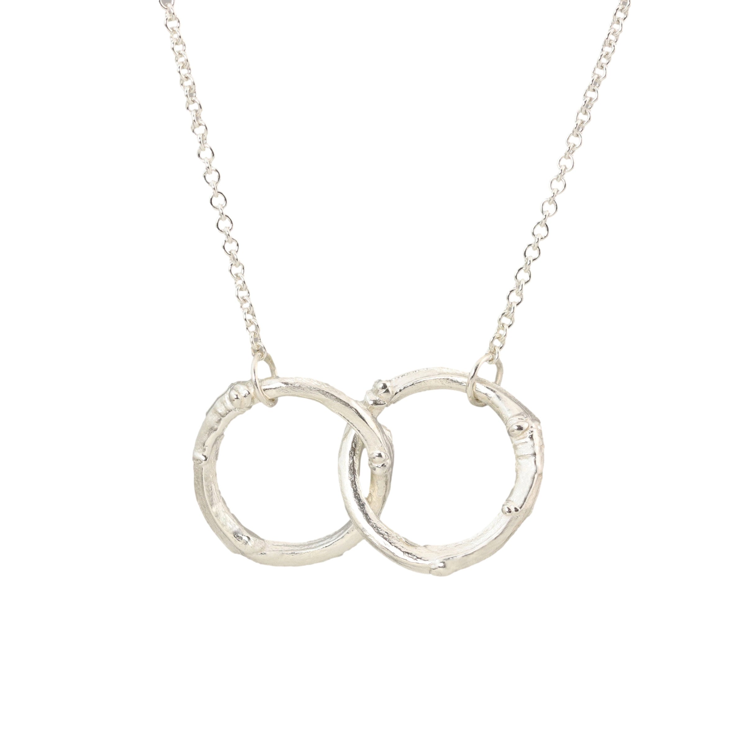 Double Twig Circle Necklace