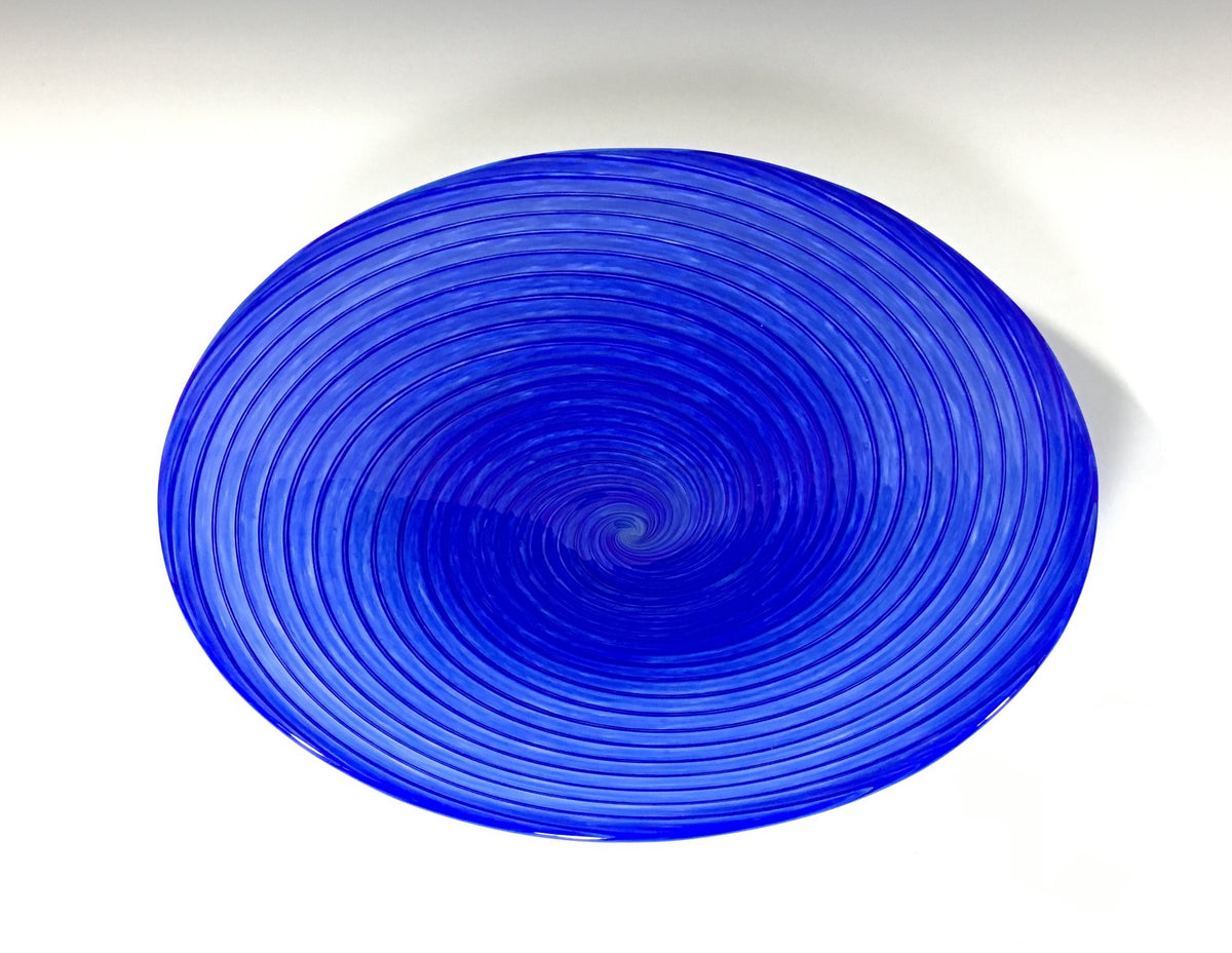 Cobalt Blue Vortex Bowl