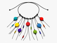 Paint Box Colors Silk Necklace