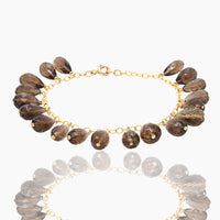 Smokey Topaz Dangle Bracelet