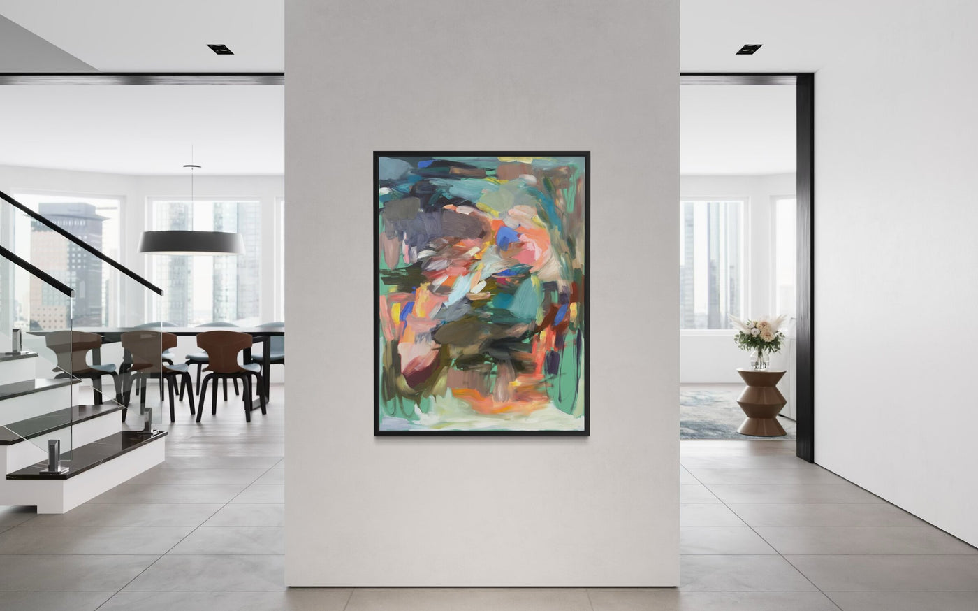 print on canvas framed