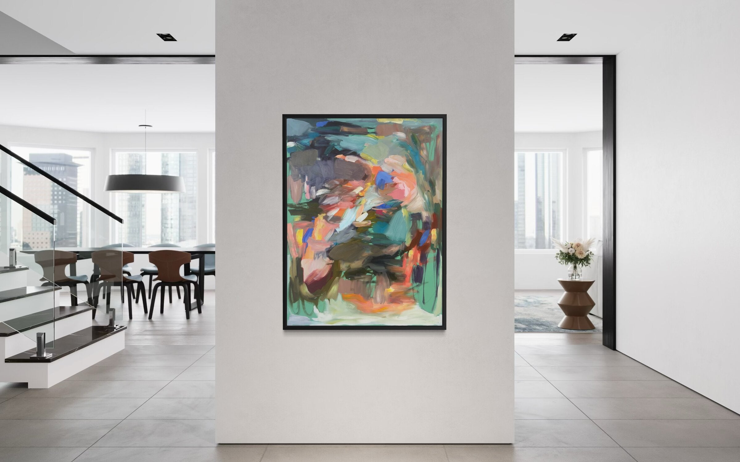 print on canvas framed