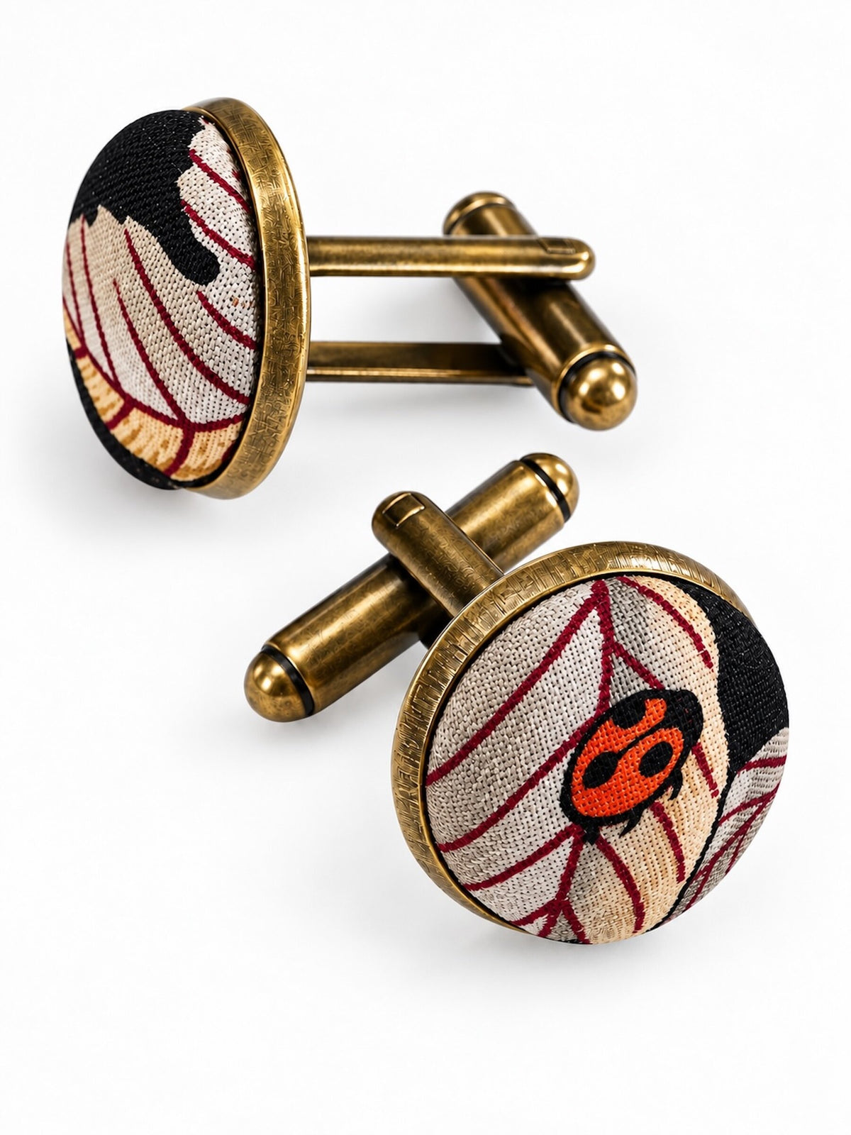 Vintage Italian Silk Cuff Links