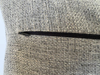 Mosaic Leather Applique Long Lumbar Pillow