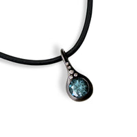 Sparkle Blue Droplet Pendant