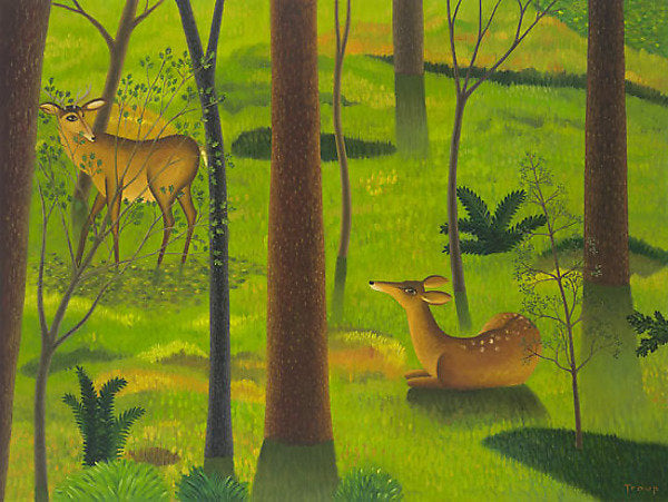 Woods with Deer