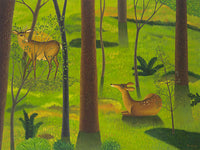 Woods with Deer