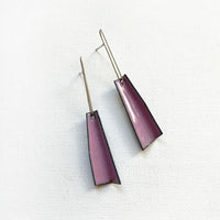 Mauve Folded Post Earrings