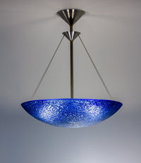 Cobalt Fade Glass Chandelier