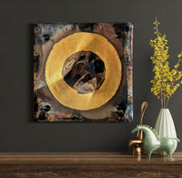 Circle, Line, Square in Palladium and Gold