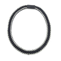 Classic Black and Silver on the Neck - Black framed by Antique Silver