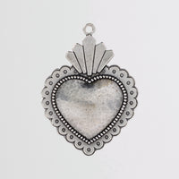Pewter Milagro Heart