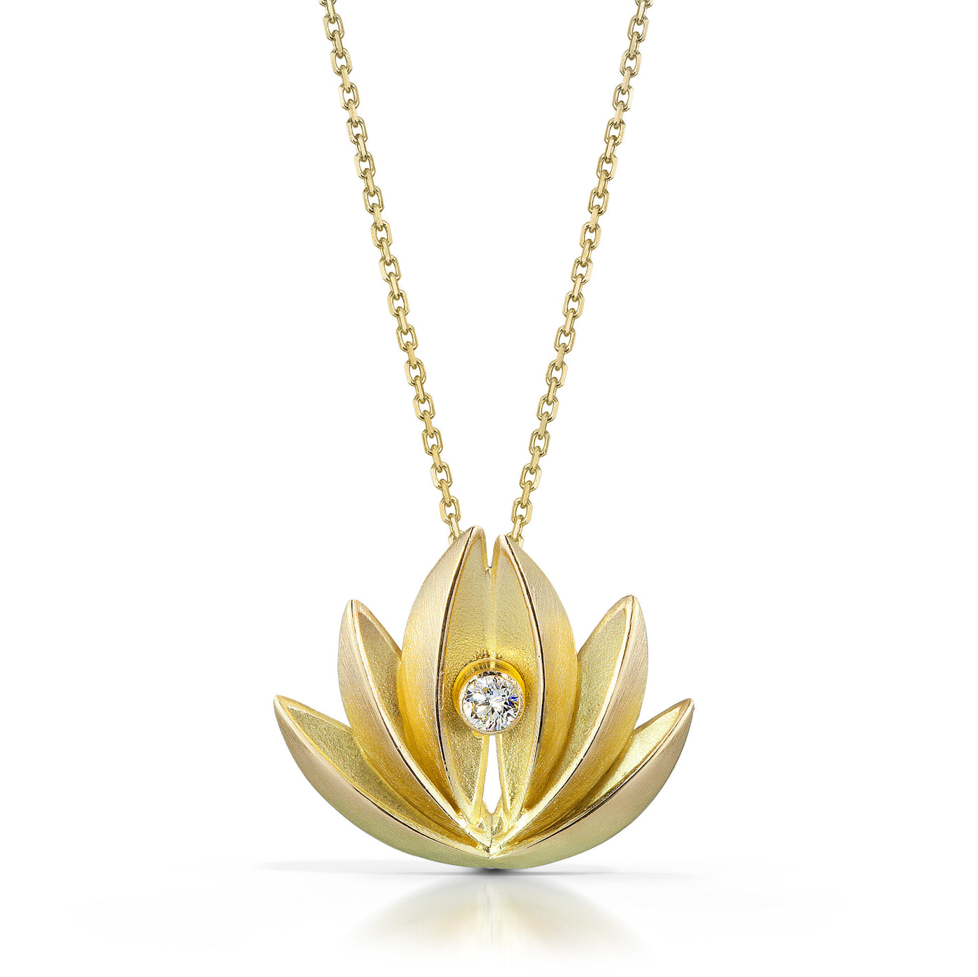 Gold Lotus Pendant